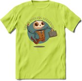 Casual skelet T-Shirt Grappig | Dieren halloween Kleding Kado Heren / Dames | Animal Skateboard Cadeau shirt - Groen - XL