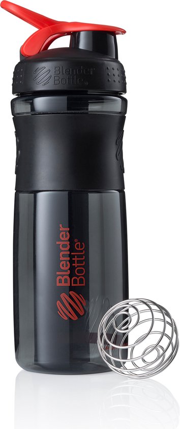 BlenderBottle™ SPORTMIXER Big Zwart/Rood met oog - Eiwitshaker / Bidon / Shakebeker  - 820 ml