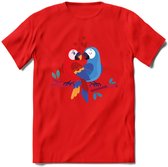 Valentijn T-Shirt | Grappig Valentijnsdag Cadeautje voor Hem en Haar | Dames - Heren - Unisex | Kleding Cadeau | - Rood - L