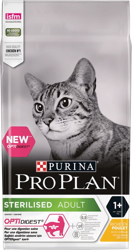 Pro Plan Sterilised Adult Katten Droogvoer - Kip - 1,5 kg | bol.com