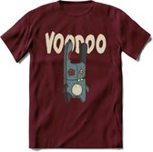 Voodoo pop T-Shirt Grappig | Halloween Kleding Kado Heren / Dames | Animal Skateboard Cadeau shirt - Burgundy - S