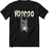 Voodoo pop T-Shirt Grappig | Halloween Kleding Kado Heren / Dames | Animal Skateboard Cadeau shirt - Zwart - XXL