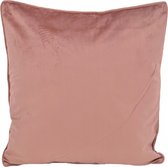 4x Velvet Kussensloop 60x70 - Oud Rose - Kussensloop velours - Fluwelen Kussenbeschermer - Met rits - Kussenbeschermer velvet - Fluwelen kussensloop - Oud Rose