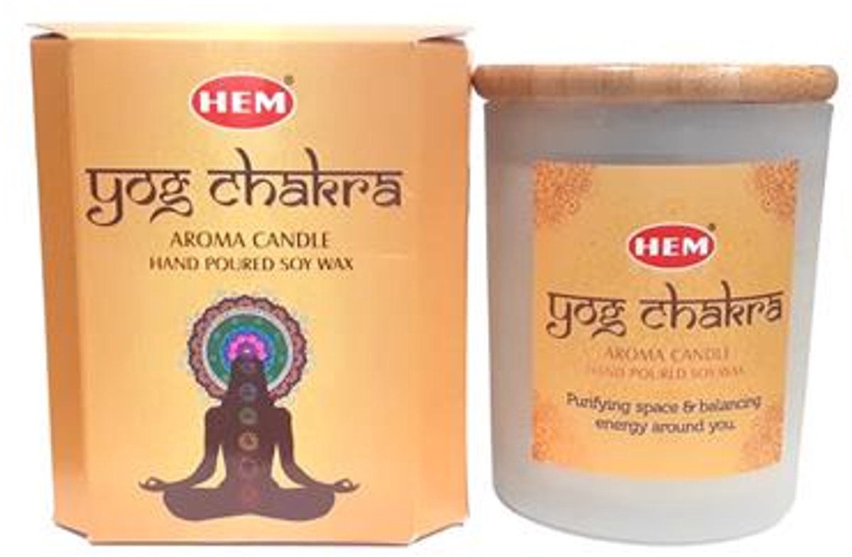 Hem Scented Candle Yog Chakra Jar Wax 125grams