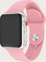 Siliconen Apple Watch Bandje - Fuchsia Roze - 38/40/41 mm - Series 1 2 3 4 5 6 SE 7 - Geschikt voor Apple Watch