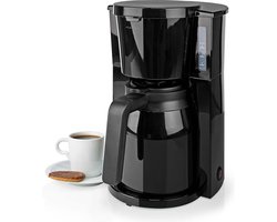 Nedis Koffiezetapparaat – Filterkoffie – 1,0 L – 10 Kopjes – Druppelstop – Zwart