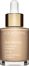 Clarins - Skin Illusion SPF 15 Natural Hydrating Foundation - Hydrata?n¡ make-up 30 ml 105 Nude -