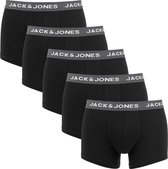 Jack & Jones heren boxers Jachuey trunks (5-pack) - donkergrijs - Maat: S
