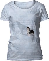 Ladies T-shirt Shadow of Greatness Dog Blue XXL