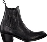 Sendra 16134 Enkellaarsjes - Enkelboots met rits - Dames - Zwart - Maat 37