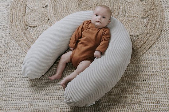 Baby's Only Voedingskussen - Zwangerschapskussen - Zijslaapkussen - Lichaamskussen Sense - Zeegroen - 160 cm van Baby's Only — afbeelding 5