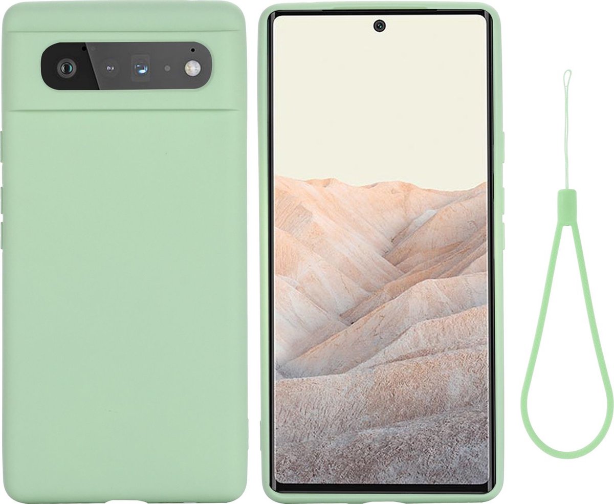 Mobigear Hoesje geschikt voor Google Pixel 6 Siliconen Telefoonhoesje | Mobigear Rubber Touch Backcover | Pixel 6 Case | Back Cover - Groen
