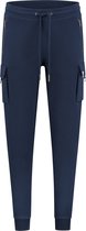 Purewhite -  Heren Regular Fit   Broek  - Blauw - Maat XS