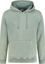 Purewhite -  Heren Regular Fit   Hoodie  - Groen - Maat XL