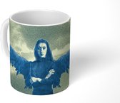 Mok - Street art vrouw als engel - 350 ML - Beker - Uitdeelcadeautjes
