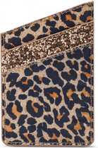 My Style Sticky Pocket Kaarthouder - 2 Pasjes - Gold Leopard