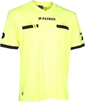 Patrick Scheidsrechtersshirt Korte Mouw Heren - Fluogeel | Maat: M