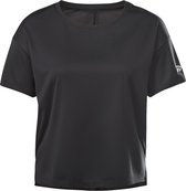Reebok Workout Solid Shirt Dames - sportshirts - zwart - maat XS