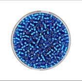 9660-454 Jap. Miyukirocailles - 2,2mm - silverlined turquoise - 12 gram