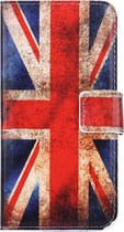 Apple iPhone SE (2020) Hoesje - Mobigear - Design Serie - Kunstlederen Bookcase - Vintage UK Flag - Hoesje Geschikt Voor Apple iPhone SE (2020)