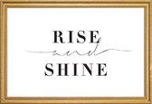 JUNIQE - Poster met houten lijst Rise and Shine -30x45 /Kleurrijk