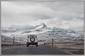 JUNIQE - Poster met kunststof lijst Roam the Planet Iceland 01 -13x18