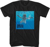 Nirvana Heren Tshirt -S- Nevermind Album Zwart