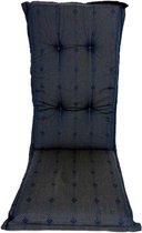 Madison Tuinstoelkussen hoge rug 50x123 cm Royal blue