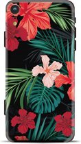 My Style Telefoonsticker PhoneSkin For Apple iPhone XR Red Caribbean Flower