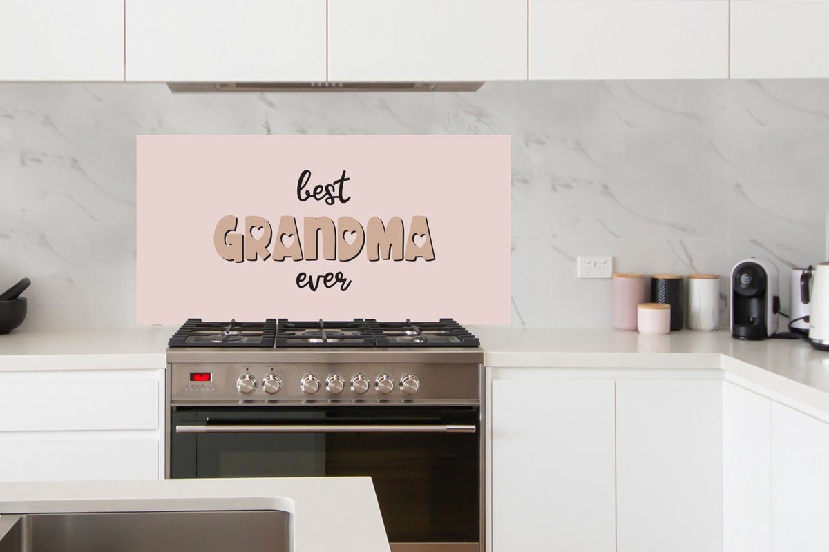 KitchenYeah Spatscherm 120x60 cm - Best Grandma Ever - Aluminium thumbnail 3
