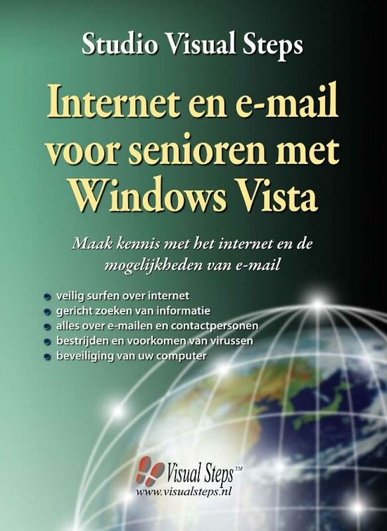 Cover van het boek 'Internet en e-mail voor senioren met Windows Vista' van Studio Visual Steps