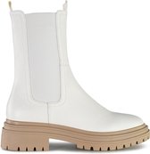 POSH by Poelman LITA Dames Chelsea Laarzen - Cremè wit- Maat 39