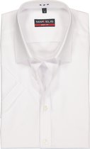 MARVELIS body fit overhemd - korte mouwen - wit - Strijkvriendelijk - Boordmaat: 37