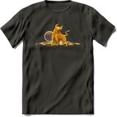 Bitcoin Bull - Crypto T-Shirt Kleding Cadeau | Dames / Heren / Unisex | Bitcoin / Ethereum shirt | Grappig Verjaardag kado | Tshirt Met Print  Prijs - Donker Grijs - S