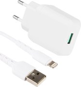 18W USB Power Adapter met Oplader Kabel - Geschikt voor Apple iPad, iPhone met Lightning Poort - 1 Meter