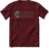 Blockchain - Crypto T-Shirt Kleding Cadeau | Dames / Heren / Unisex | Bitcoin / Ethereum shirt | Grappig Verjaardag kado | BTC Tshirt Met Print | - Burgundy - L