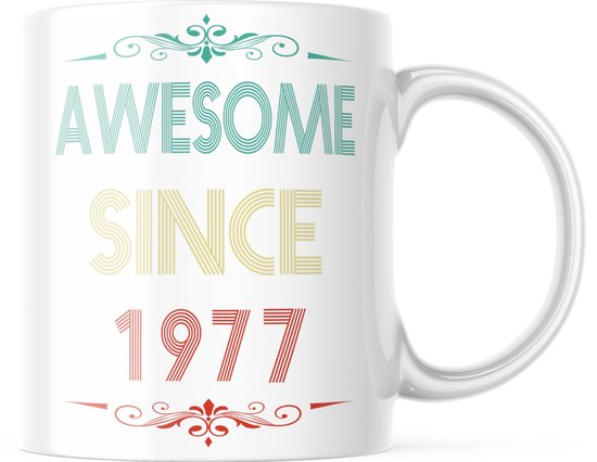 Mug d'anniversaire génial depuis 1977 | Cadeau d'anniversaire | Cadeaux drôles | Tasse de café | Gobelet à café | Tasse à thé | Tasse de thé