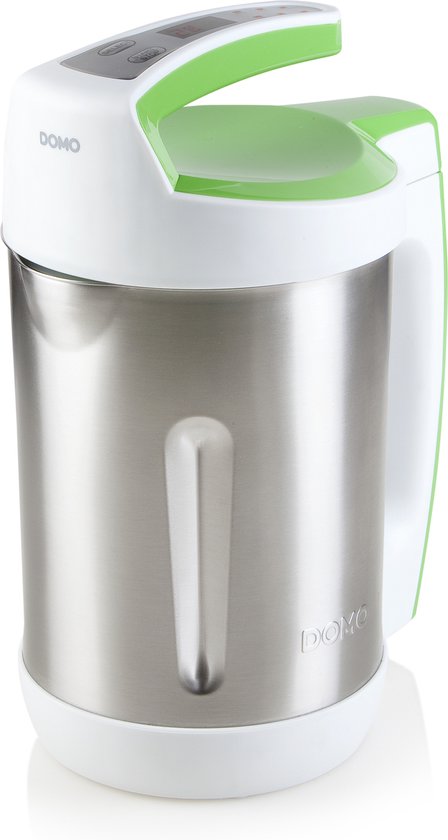 DOMO DO705BL Soepmaker – 2L – 6 programma’s – Blender – RVS – Wit/Groen