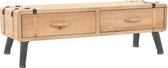 Decoways - Tv-meubel 120x33x35 cm massief vurenhout