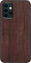 ADEL Siliconen Back Cover Softcase Hoesje Geschikt voor Samsung Galaxy A32 (5G) - Hout Design Bruin