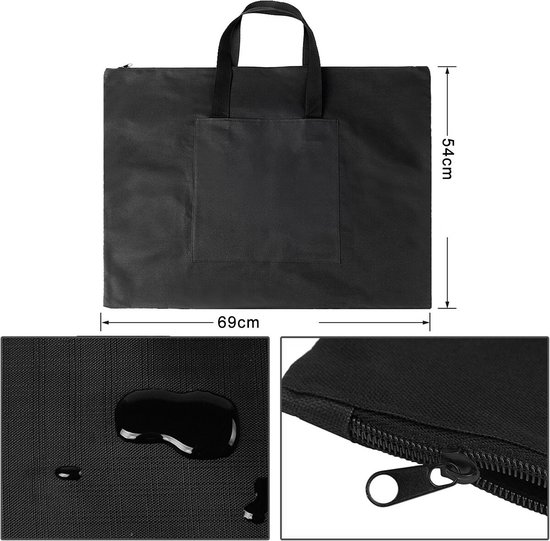 Doorslay Hengelkoffer - drielaags Oxford draagbare opvouwbare hengeltas - outdoor waterdichte visgerei opslag reistassen - draagtas organisator voor kamperen wandelen