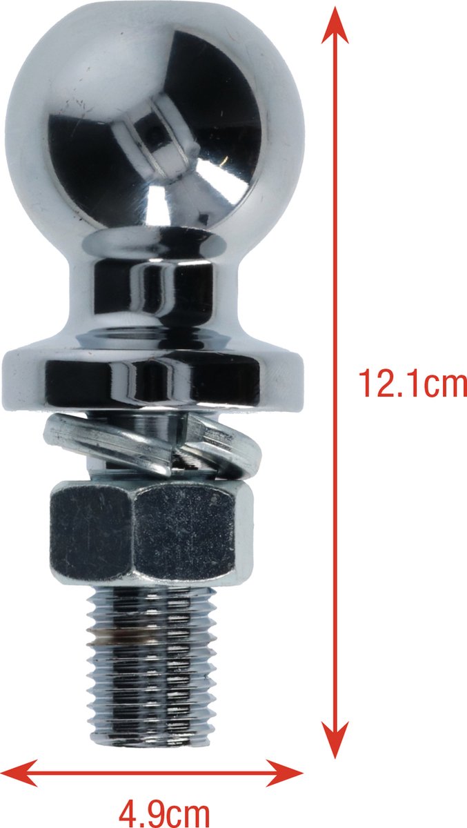 Carpoint Schroefkogel met Contramoer ø50mm - Trekgewicht tot 1500 kg van Carpoint — afbeelding 4