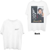James Bond Heren Tshirt -2XL- GoldenEye Japanese Poster Wit