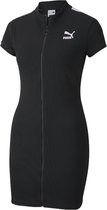 Puma Classics Tight Ribbed Dress 597647-01, Vrouwen, Zwart, Sportjurk, maat: L