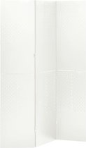 vidaXL Kamerscherm met 3 panelen 120x180 cm staal wit