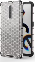 Realme X2 Pro Hoesje - Mobigear - Honeycomb Serie - Hard Kunststof Backcover - Transparant - Hoesje Geschikt Voor Realme X2 Pro