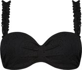 Black Embroidery multiway bikinitop