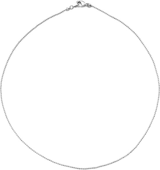 Fako Bijoux® - Bolletjes Ketting - Ball Chain - 1.5mm - 45cm - Zilverkleurig