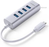 MINIX USB C naar HDMI | USB C naar USB A 3.0 | HDMI 4K | USB C HUB - zilver
