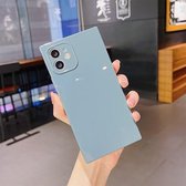 Effen kleur vierkant zacht TPU schokbestendig hoesje voor iPhone 11 (grijs)